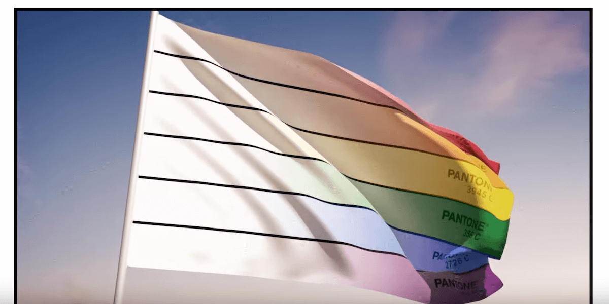 Supaturf - Drapeau de corner aux couleurs de l'arc-en-ciel LGBT