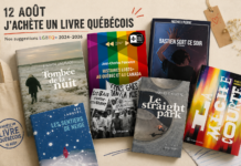 Le 12 août, j’achète un livre québécois… queer